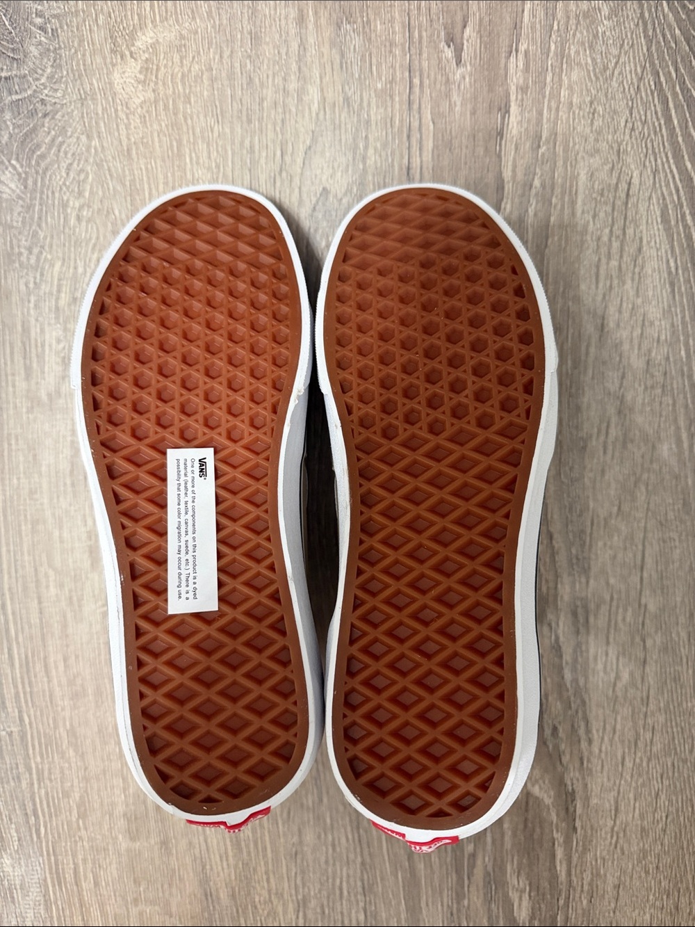 Vans Sk8-Hi Tan and White High-Top Sneakers - Picture 5 of 5